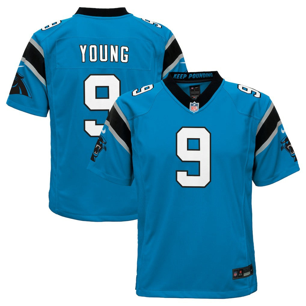 Bryce Young Carolina Panthers Youth Game Jersey - Blue Jerseys