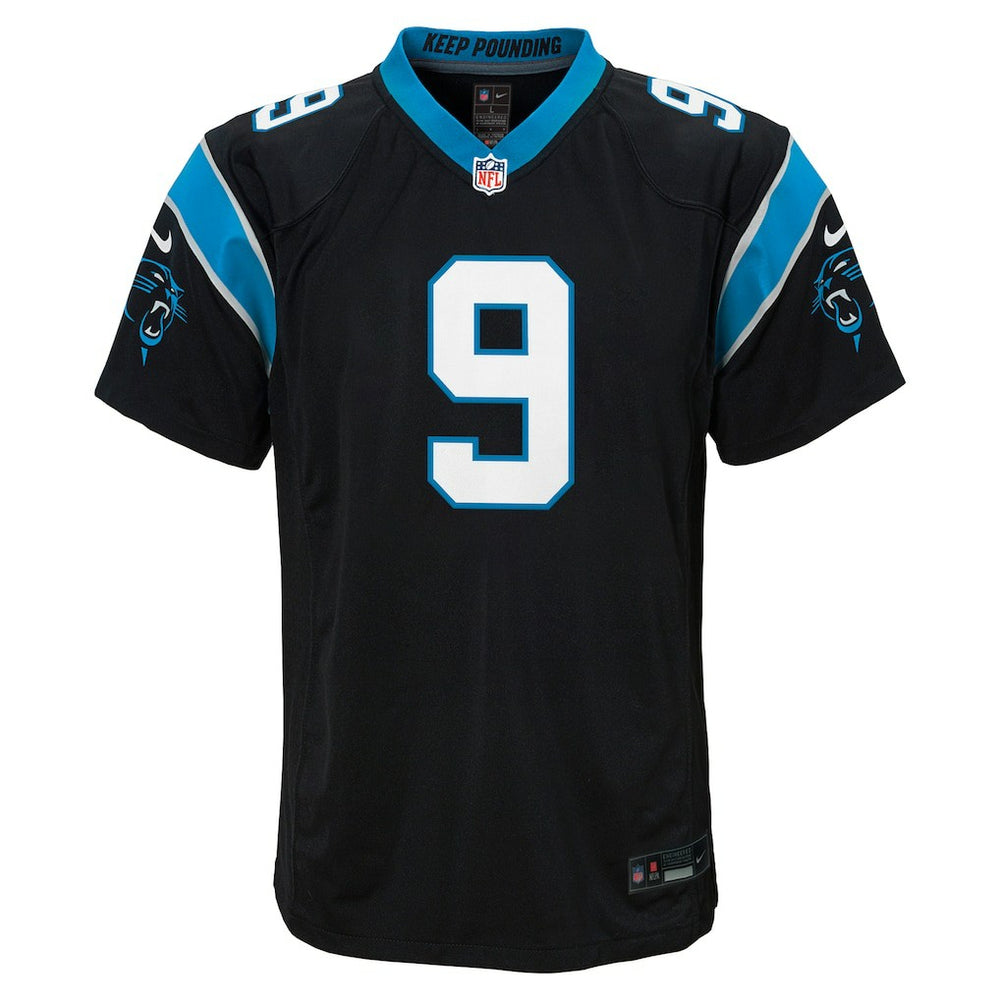 Bryce Young Carolina Panthers Youth Game Jersey - Black Jerseys