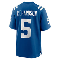 Anthony Richardson Sr. Indianapolis Colts Youth Game Jersey - Royal Jerseys