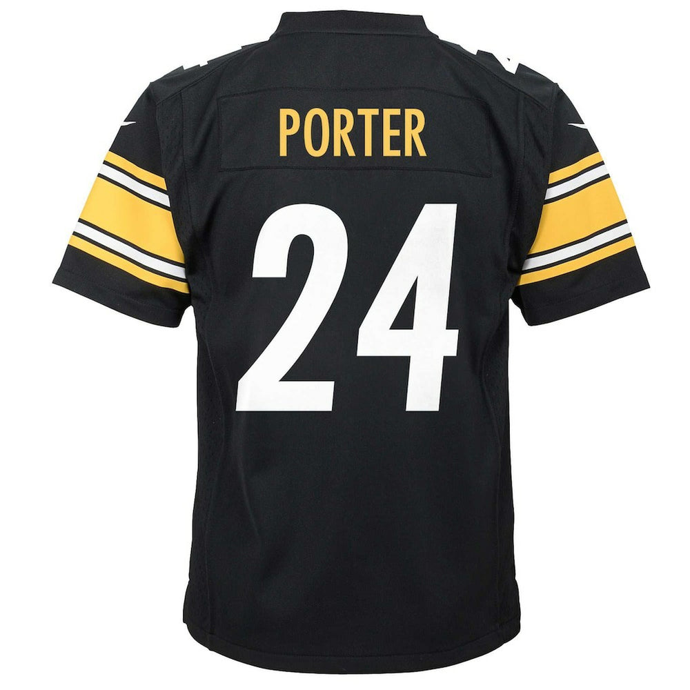 Joey Porter Jr. Pittsburgh Steelers Youth Game Jersey - Black Jerseys