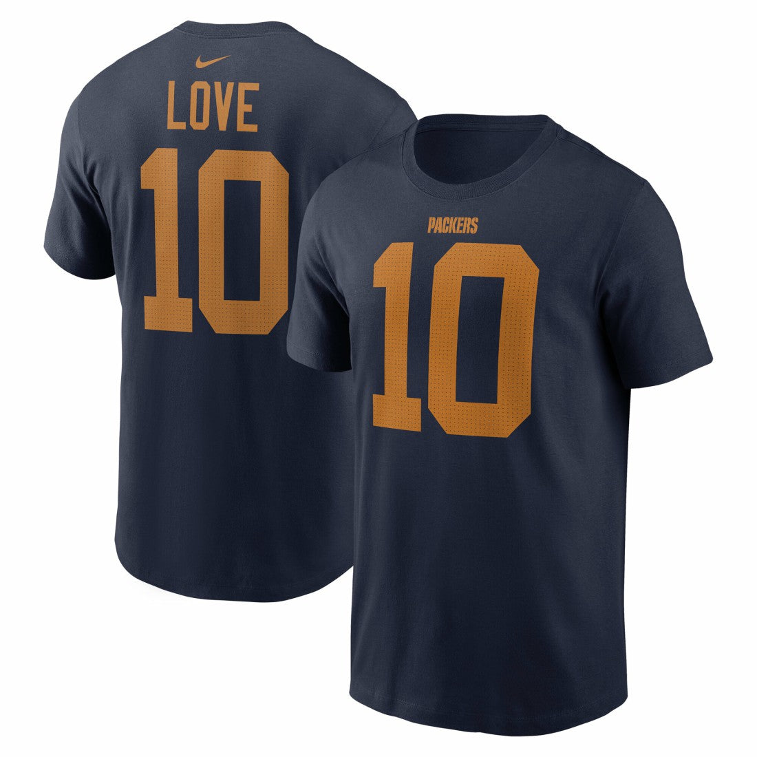 Jordan Love Green Bay Packers The 1923 Classic Name & Number T-Shirt - Navy T-shirts