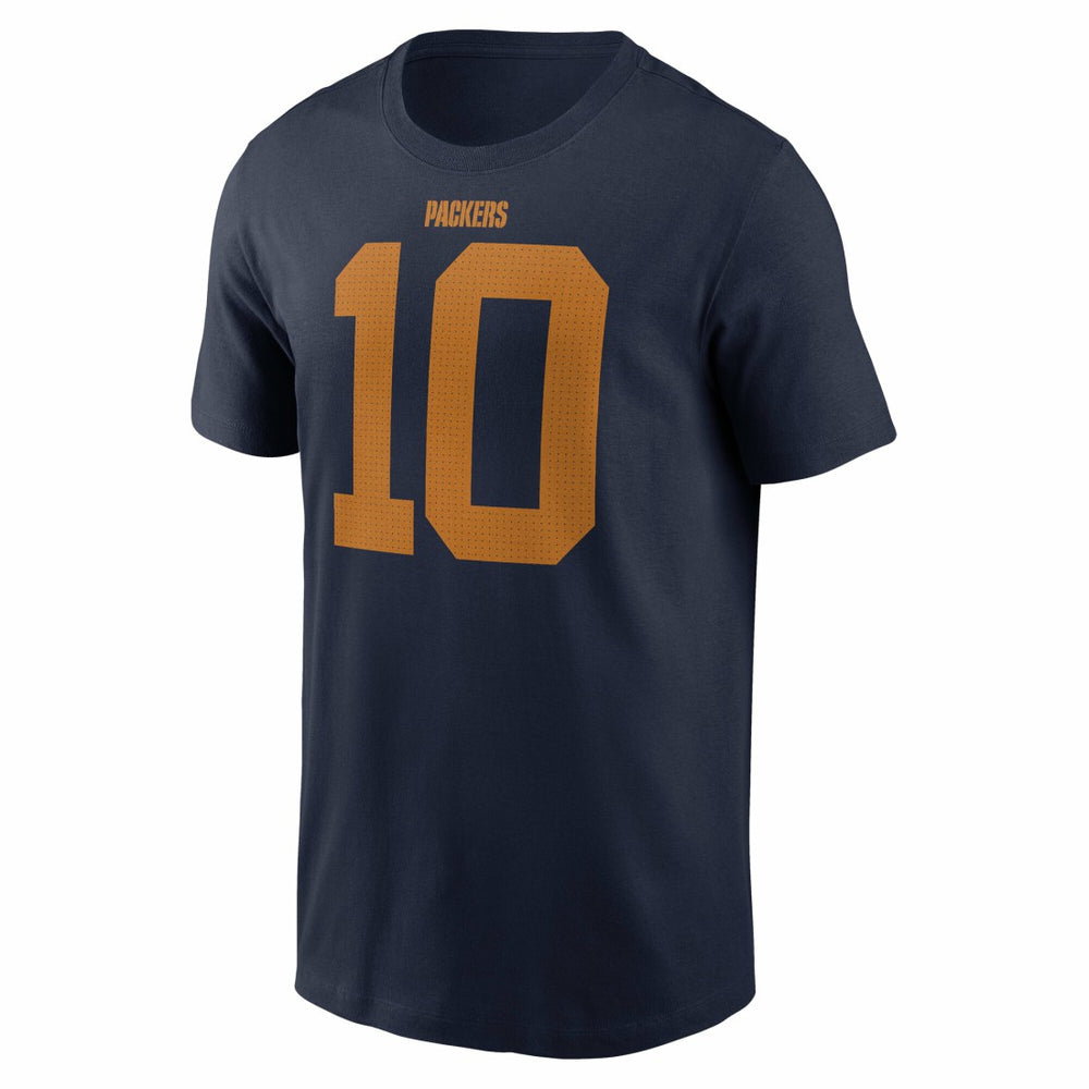 Jordan Love Green Bay Packers The 1923 Classic Name & Number T-Shirt - Navy T-shirts