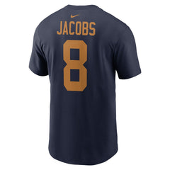 Josh Jacobs Green Bay Packers Player Name & Number T-Shirt - Navy T-shirts