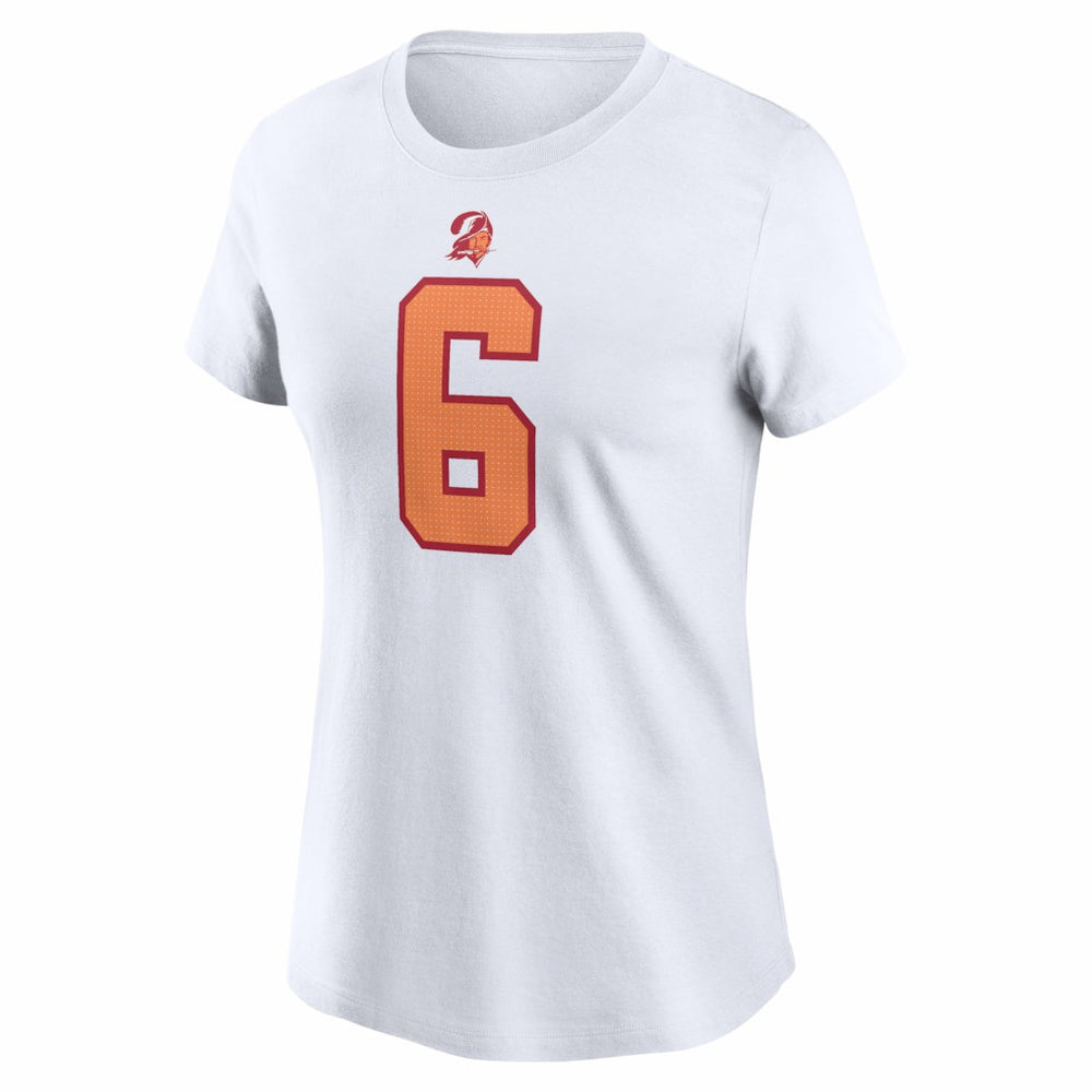 Baker Mayfield Tampa Bay Buccaneers Women's Name & Number T-Shirt - White T-shirts