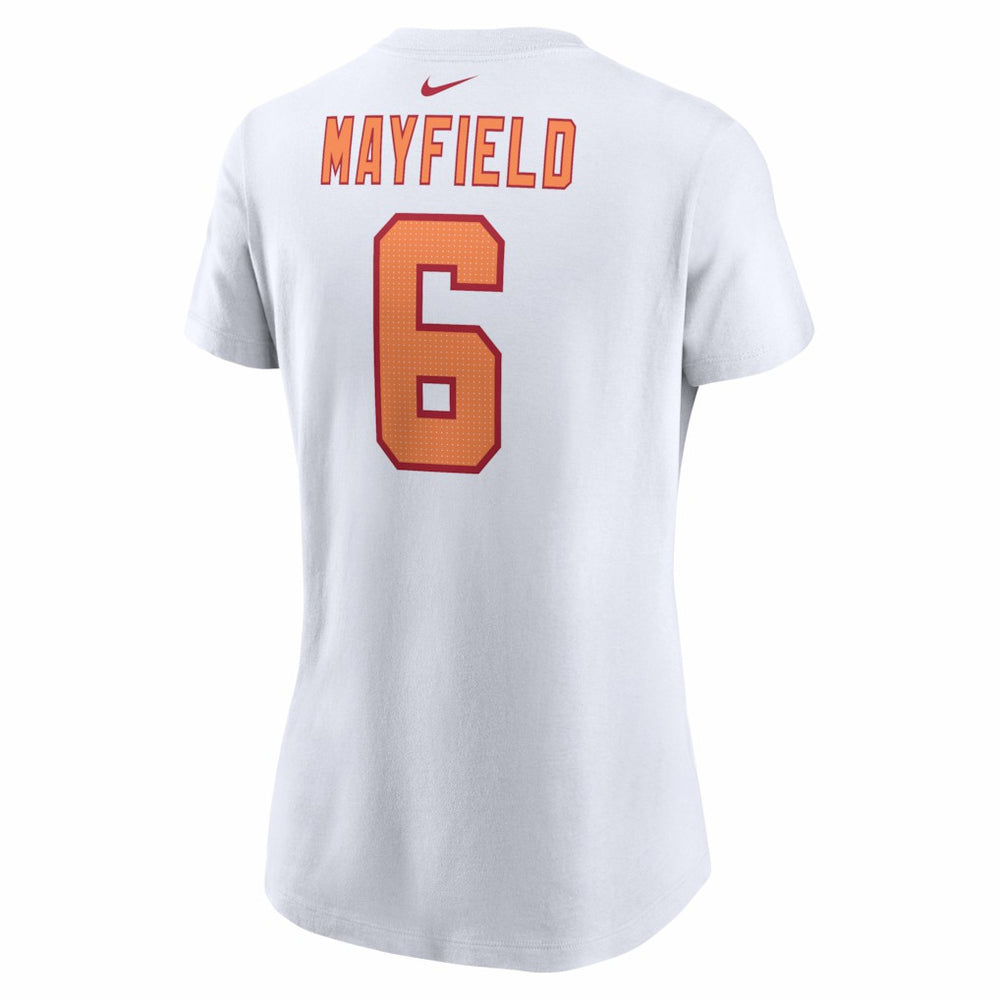 Baker Mayfield Tampa Bay Buccaneers Women's Name & Number T-Shirt - White T-shirts