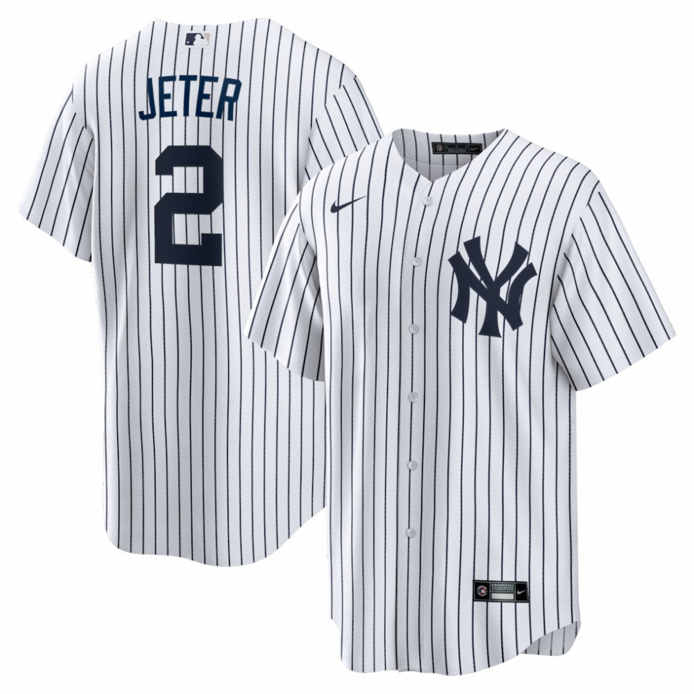 Derek Jeter New York Yankees Nike Home Retired Player Replica Jersey - White Jerseys