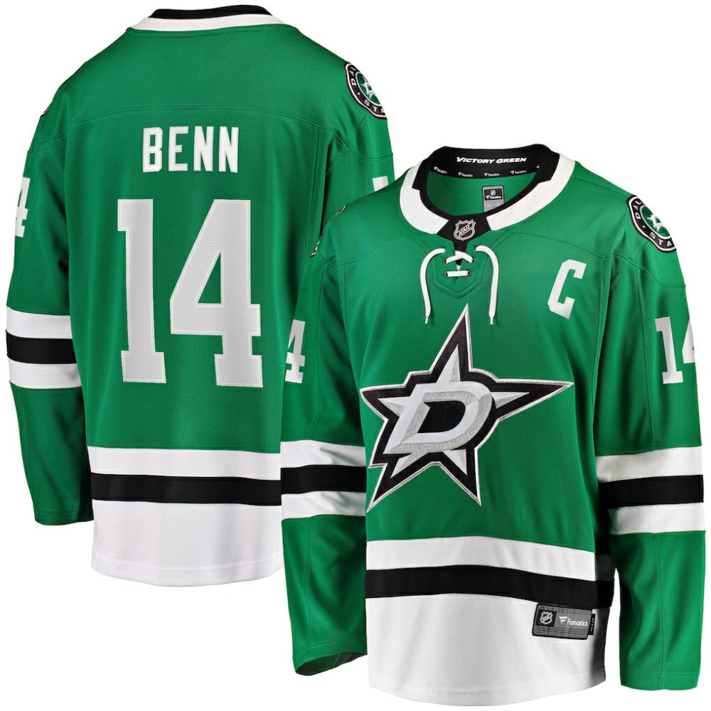 Jamie Benn Dallas Stars Fanatics Captain Patch Home Breakaway Jersey - Kelly Green | US 200119691