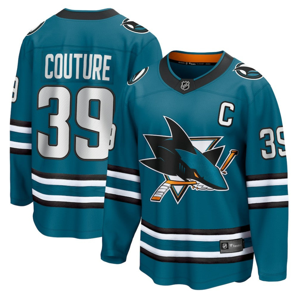 Logan Couture San Jose Sharks Fanatics Home Breakaway Jersey - Teal | US 200119711