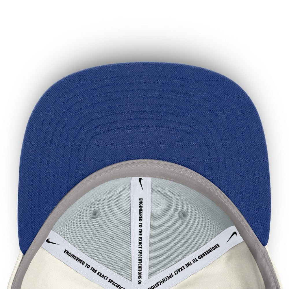 Chicago Cubs Nike Cooperstown Pro Dri-FIT Snapback Hat - Cream/Royal Hats