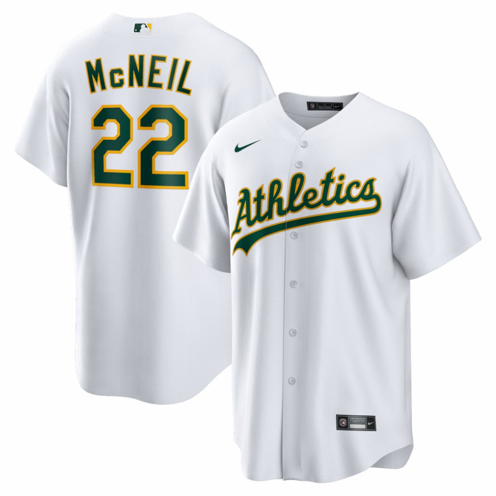 Jeff McNeil Athletics Nike Home Replica Jersey - White Jerseys