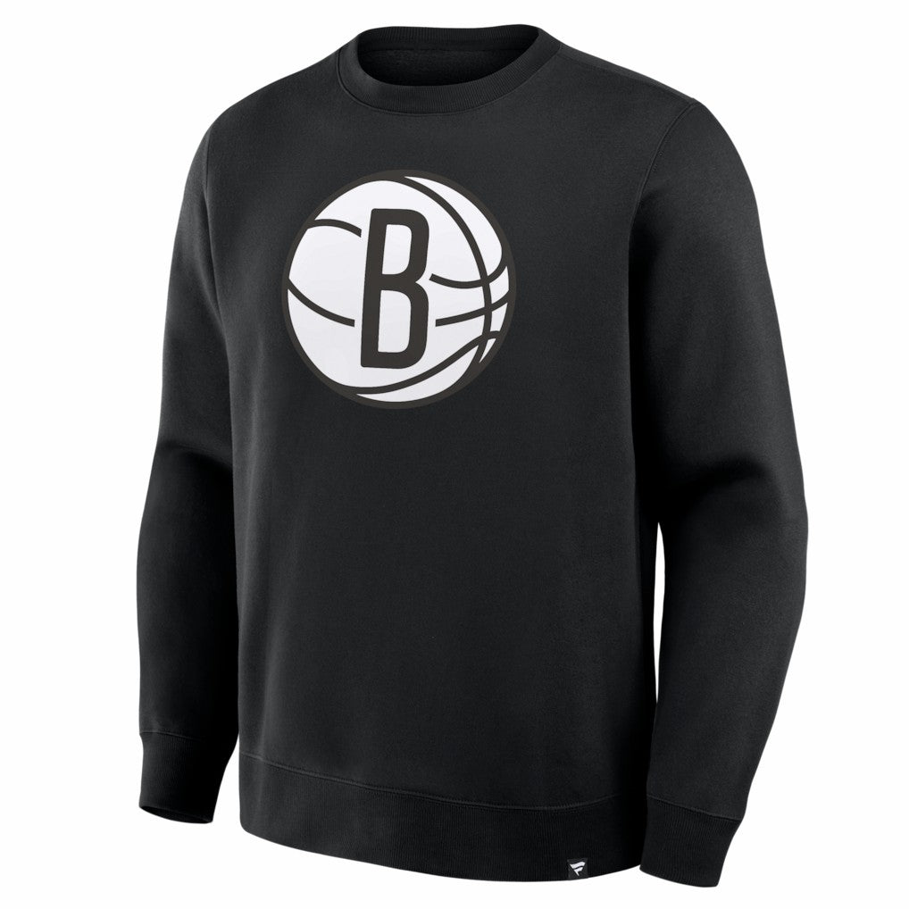 Brooklyn Nets Essential Legacy Sweatshirt Black - Fanatics
