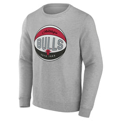 Chicago Bulls Hard Color Pullover Sweatshirt Gray