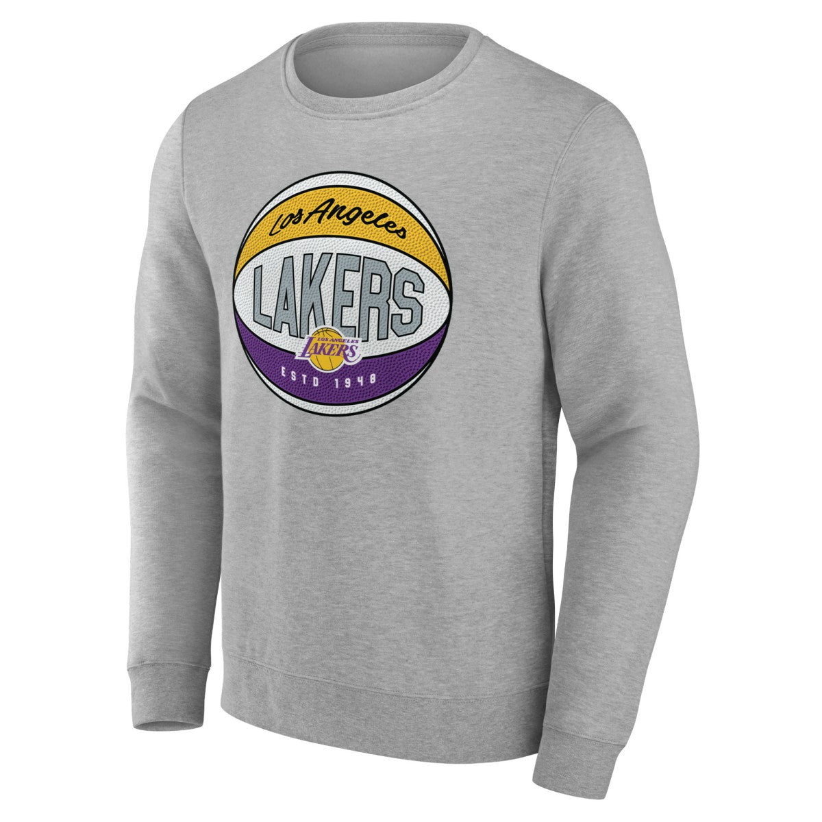 Los Angeles Lakers Hard Color Pullover Sweatshirt Gray