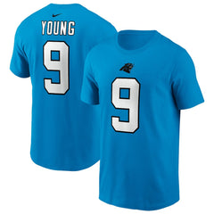 Bryce Young Carolina Panthers Player Name & Number T-Shirt - Blue T-shirts
