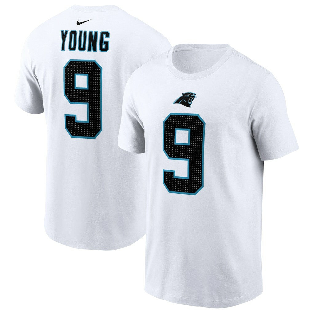 Bryce Young Carolina Panthers Player Name & Number T-Shirt - White T-shirts