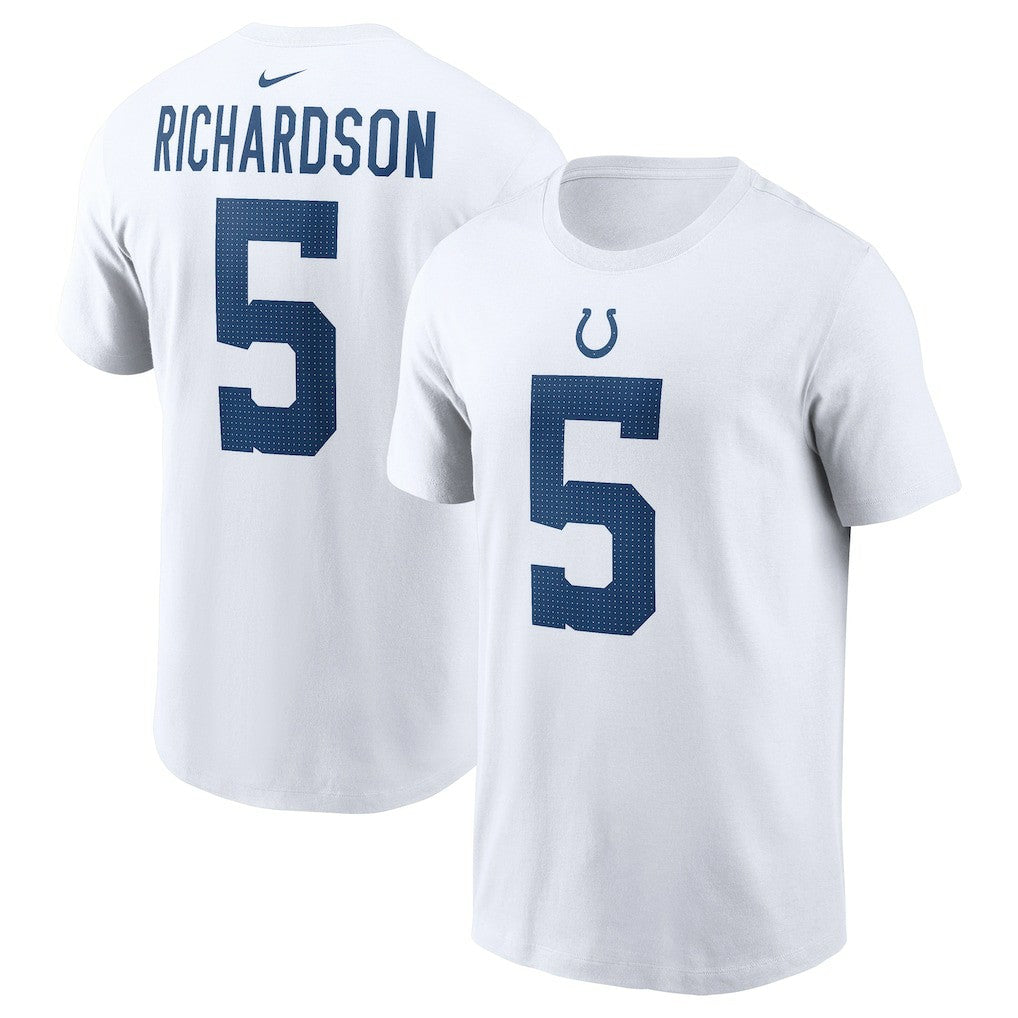 Anthony Richardson Indianapolis Colts Player Name & Number T-Shirt - White T-shirts