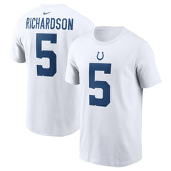Anthony Richardson Indianapolis Colts Player Name & Number T-Shirt - White T-shirts