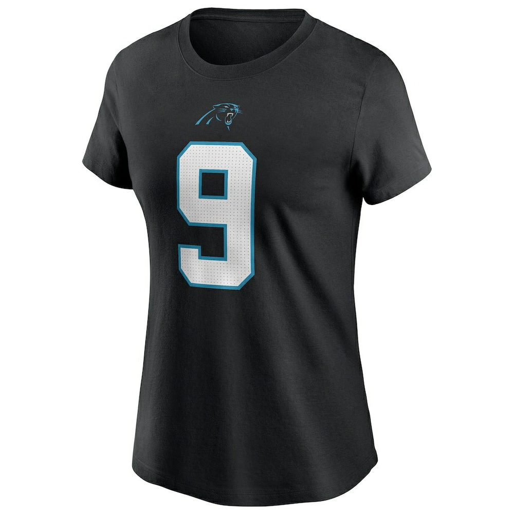 Bryce Young Carolina Panthers Women's Player Name & Number T-Shirt - Black T-shirts