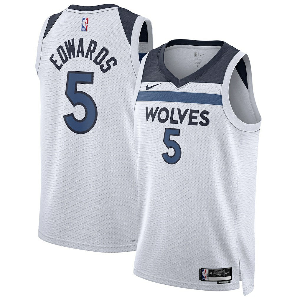 Anthony Edwards Minnesota Timberwolves Unisex Swingman Jersey Association Edition White - Nike