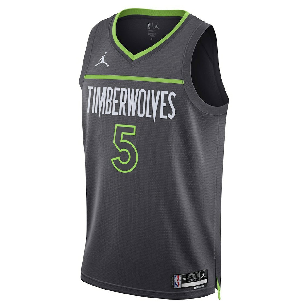 Anthony Edwards Minnesota Timberwolves Jordan Brand Unisex Swingman Jersey Statement Edition Charcoal