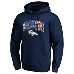 Denver Broncos Banner Wave Pullover Hoodie - Navy Hoodies