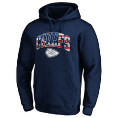 Kansas City Chiefs Banner Wave Pullover Hoodie - Navy Hoodies