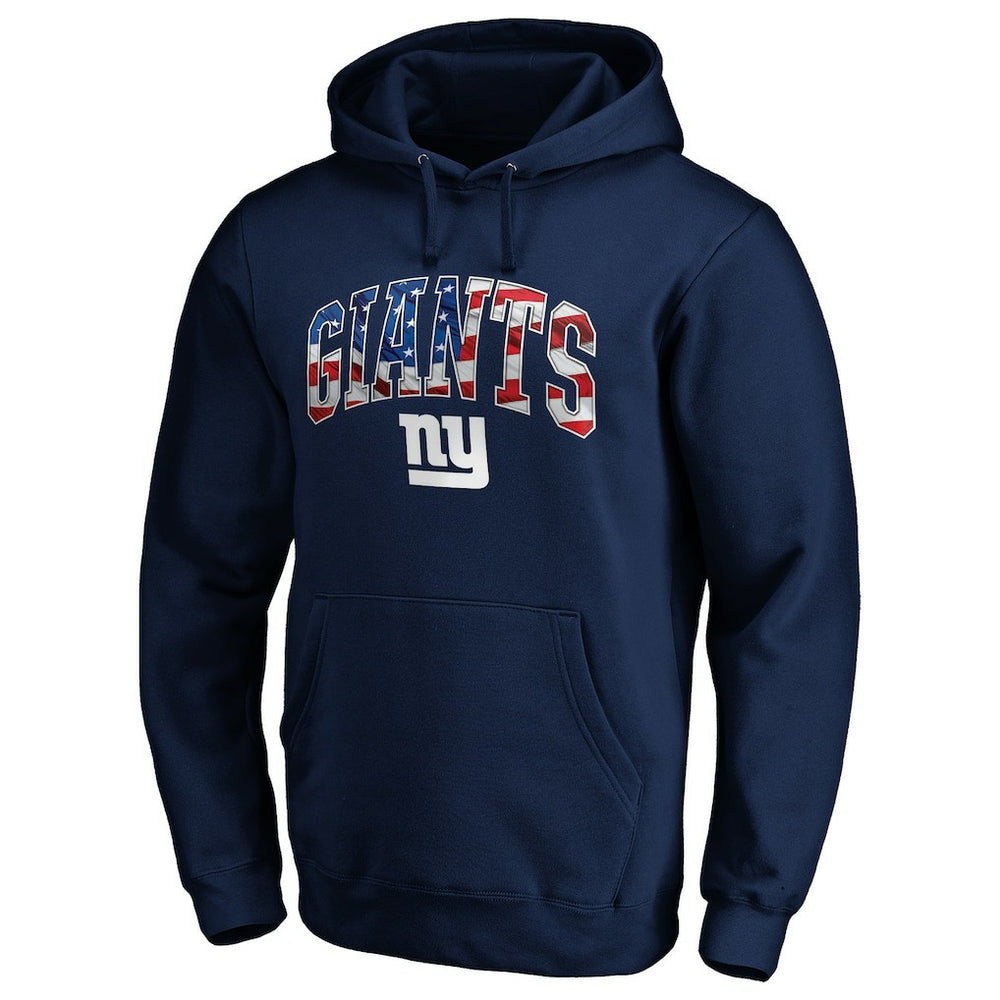 New York Giants Banner Wave Pullover Hoodie - Navy Hoodies