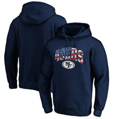 San Francisco 49ers Banner Wave Pullover Hoodie - Navy Hoodies