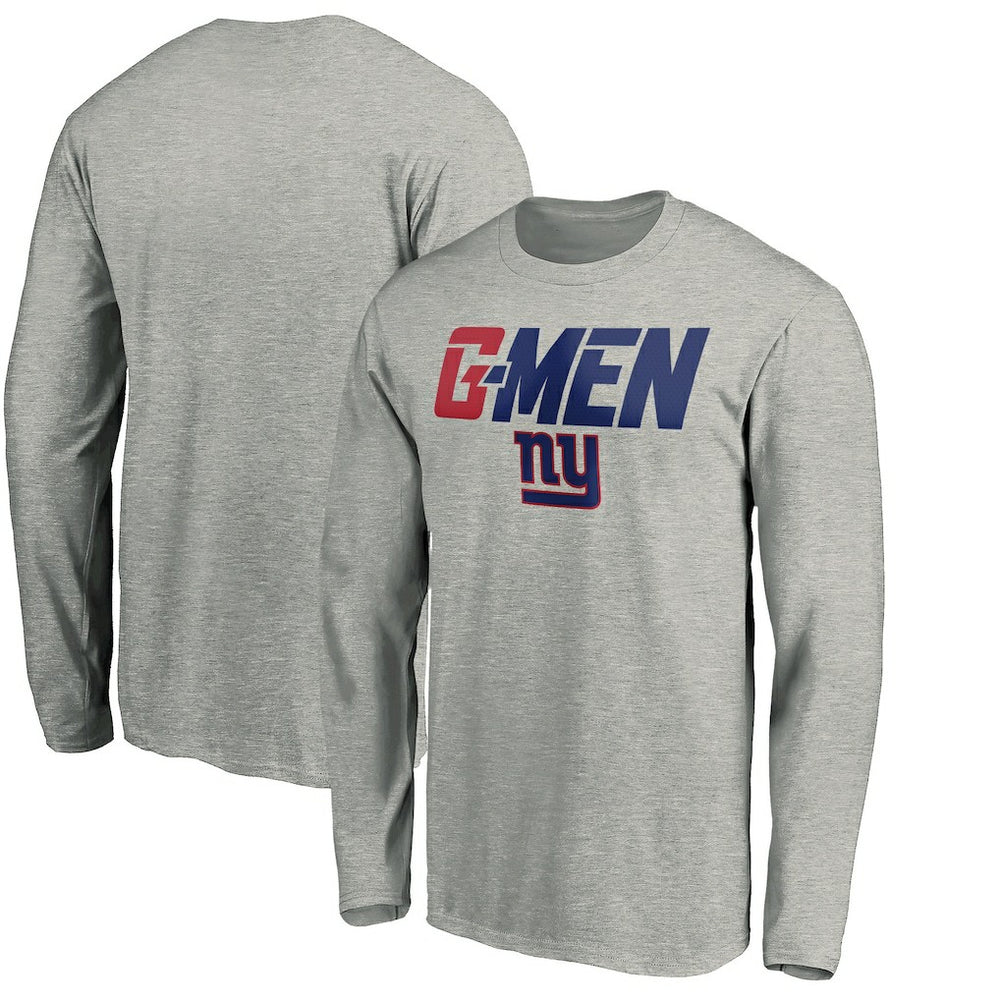 New York Giants Hometown Collection G-Men Long Sleeve T-Shirt - Gray T-shirts