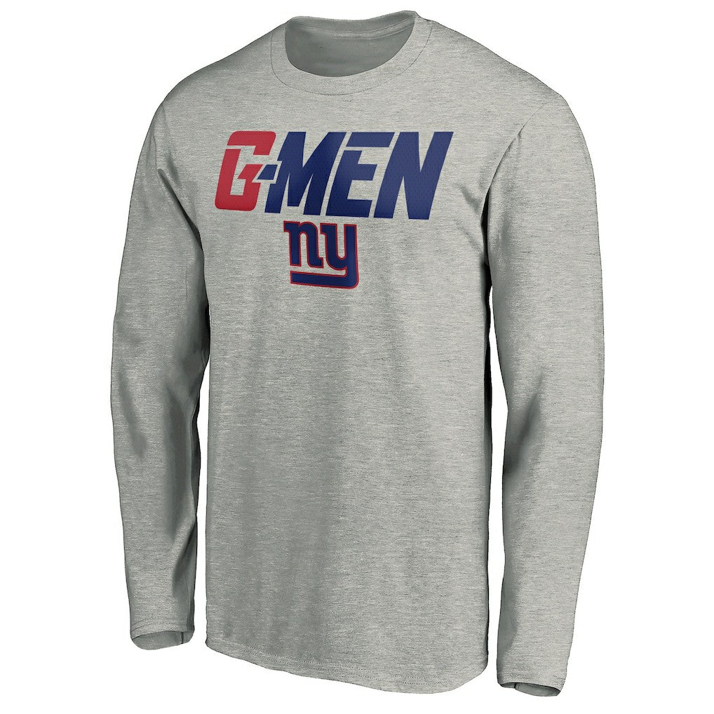 New York Giants Hometown Collection G-Men Long Sleeve T-Shirt - Gray T-shirts