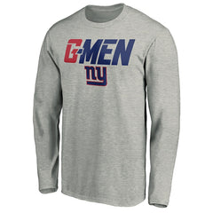 New York Giants Hometown Collection G-Men Long Sleeve T-Shirt - Gray T-shirts