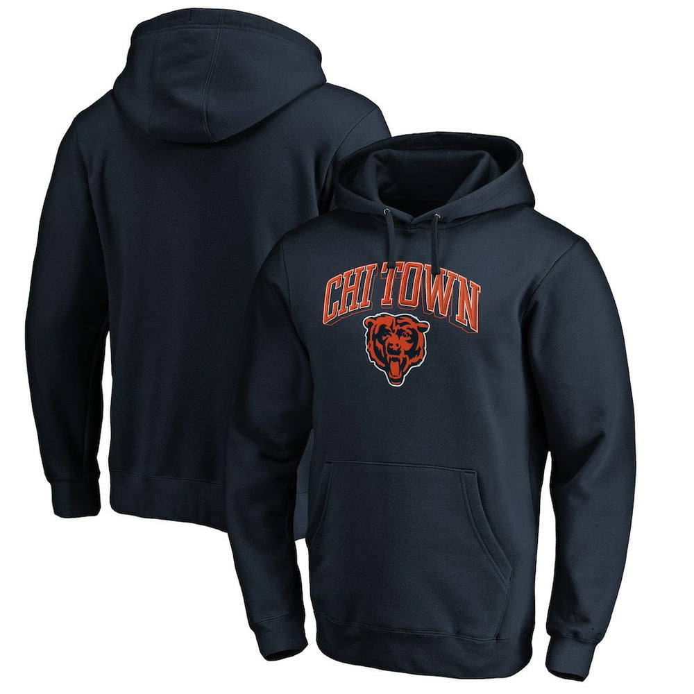 Chicago Bears Hometown Collection Chi Town Pullover Hoodie - Navy Hoodies