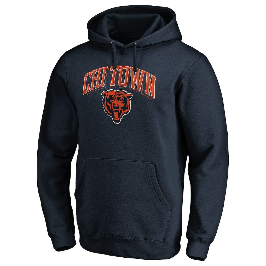 Chicago Bears Hometown Collection Chi Town Pullover Hoodie - Navy Hoodies