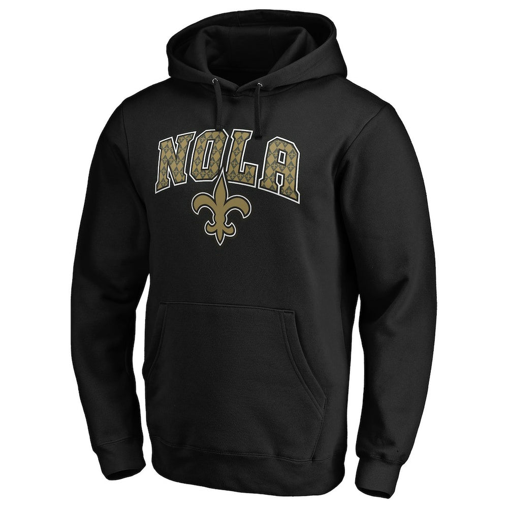 New Orleans Saints Hometown Collection NOLA Pullover Hoodie - Black Hoodies