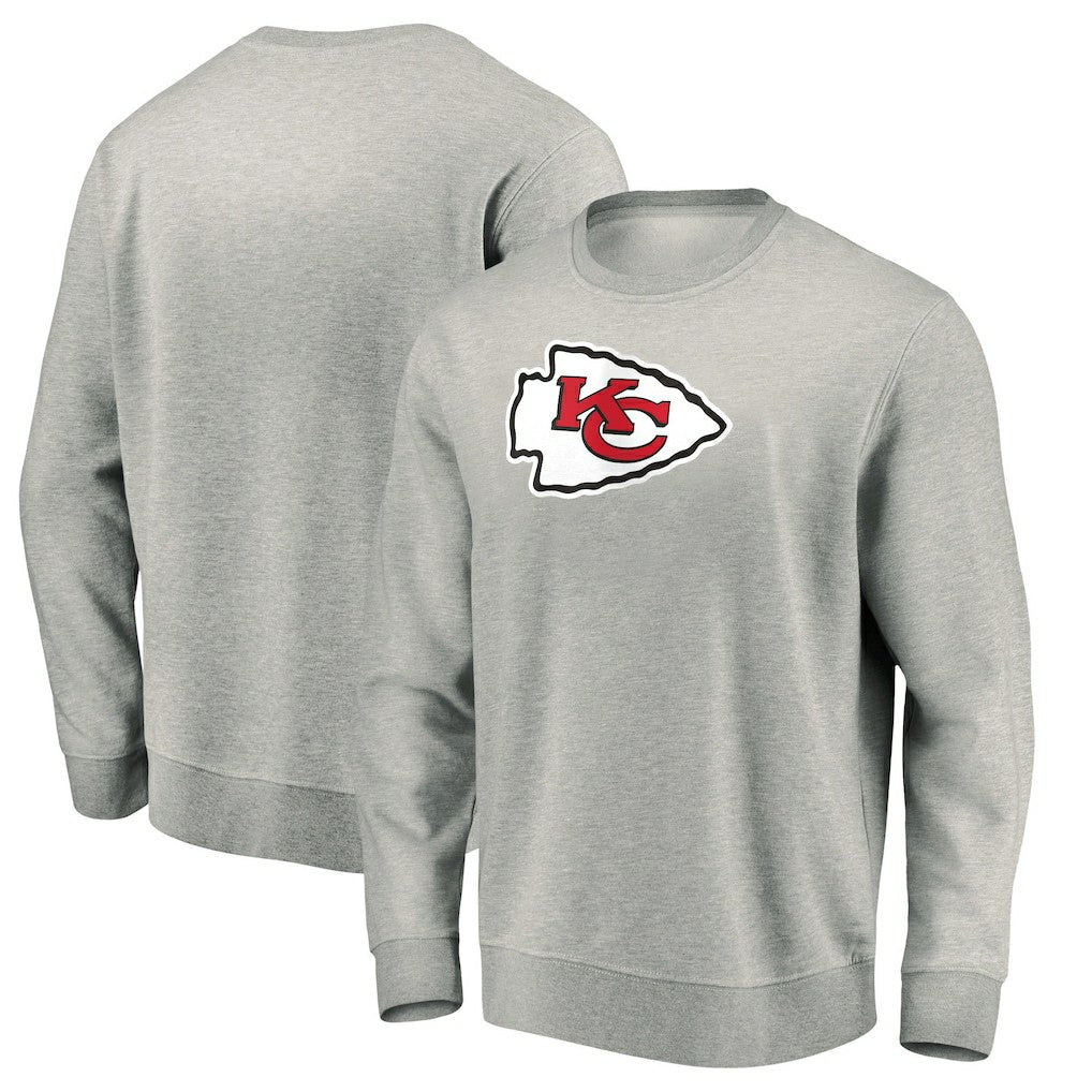 Kansas City Chiefs Pullover Sweatshirt - Gray Pullover