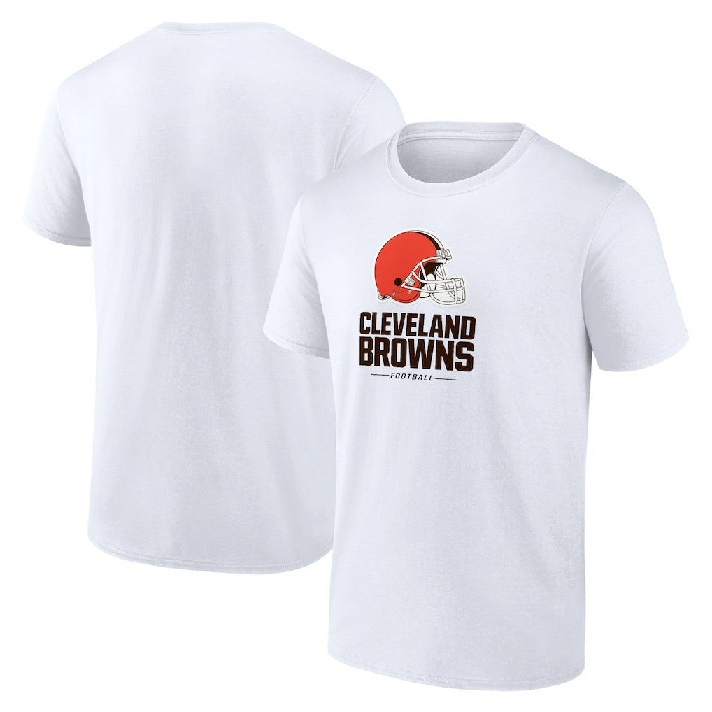 Cleveland Browns Team Lockup T-Shirt - White T-shirts