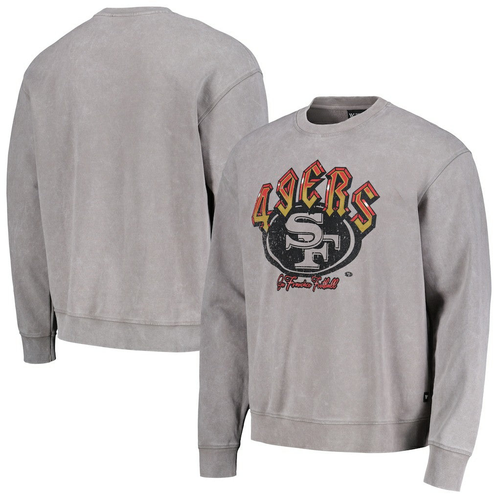 San Francisco 49ers The Wild Collective Unisex Distressed Pullover Sweatshirt - Gray Pullover