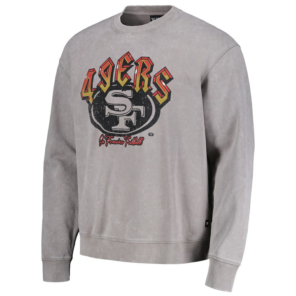 San Francisco 49ers The Wild Collective Unisex Distressed Pullover Sweatshirt - Gray Pullover