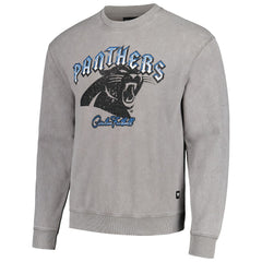Carolina Panthers The Wild Collective Unisex Distressed Pullover Sweatshirt - Gray Pullover