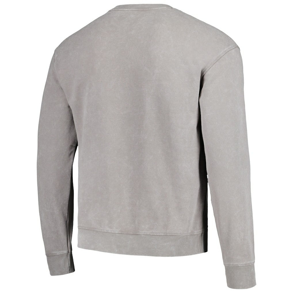 Carolina Panthers The Wild Collective Unisex Distressed Pullover Sweatshirt - Gray Pullover