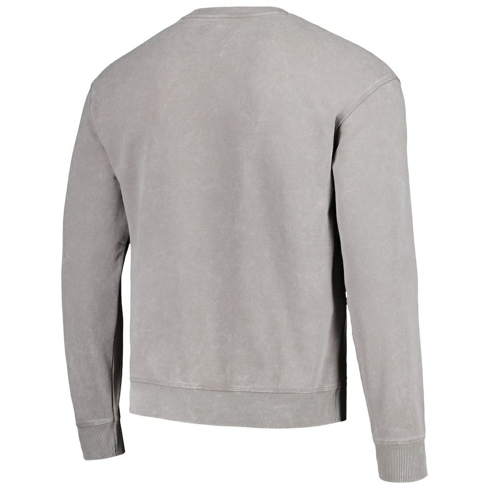 Carolina Panthers The Wild Collective Unisex Distressed Pullover Sweatshirt - Gray Pullover