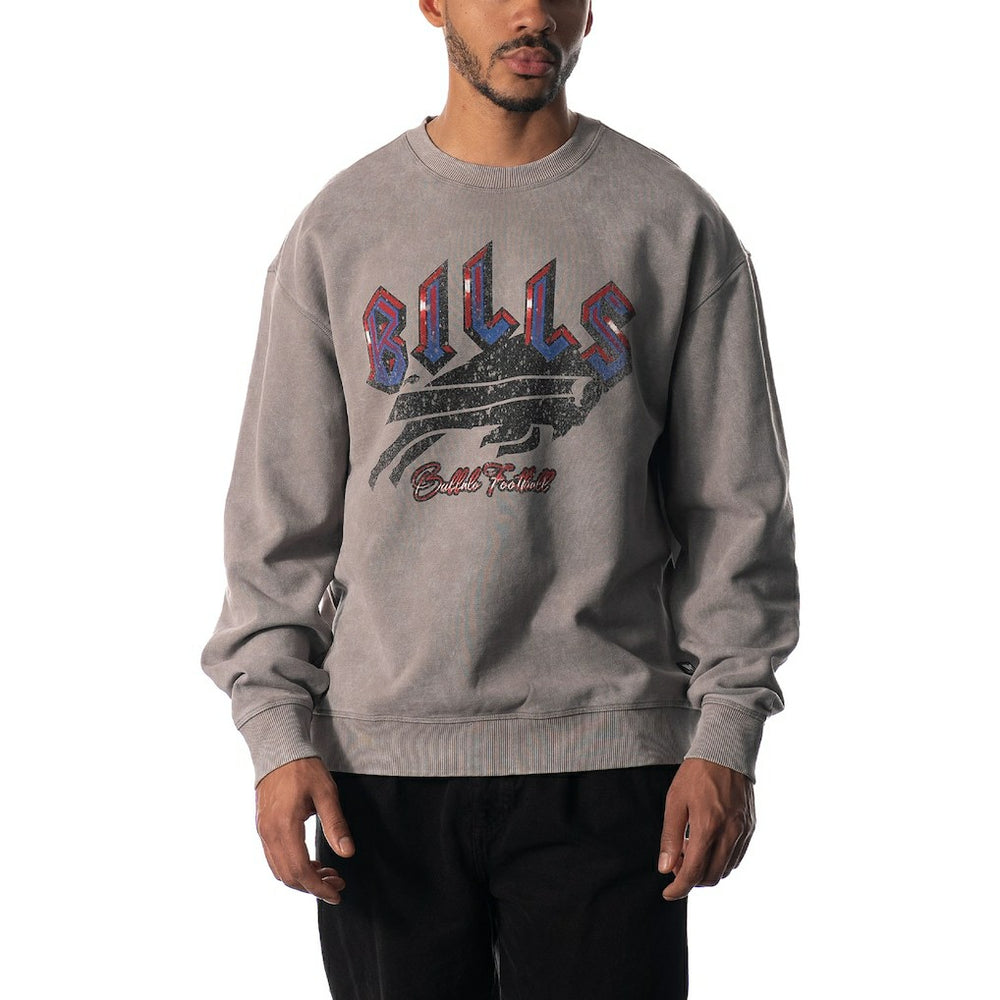 Buffalo Bills The Wild Collective Unisex Distressed Pullover Sweatshirt - Gray Pullover
