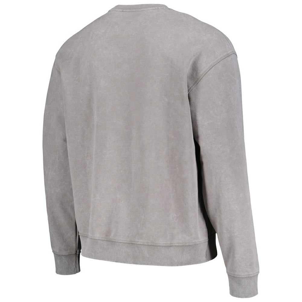 Kansas City Chiefs The Wild Collective Unisex Distressed Pullover Sweatshirt - Gray Pullover