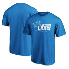 Detroit Lions Team Lockup T-Shirt - Blue T-shirts