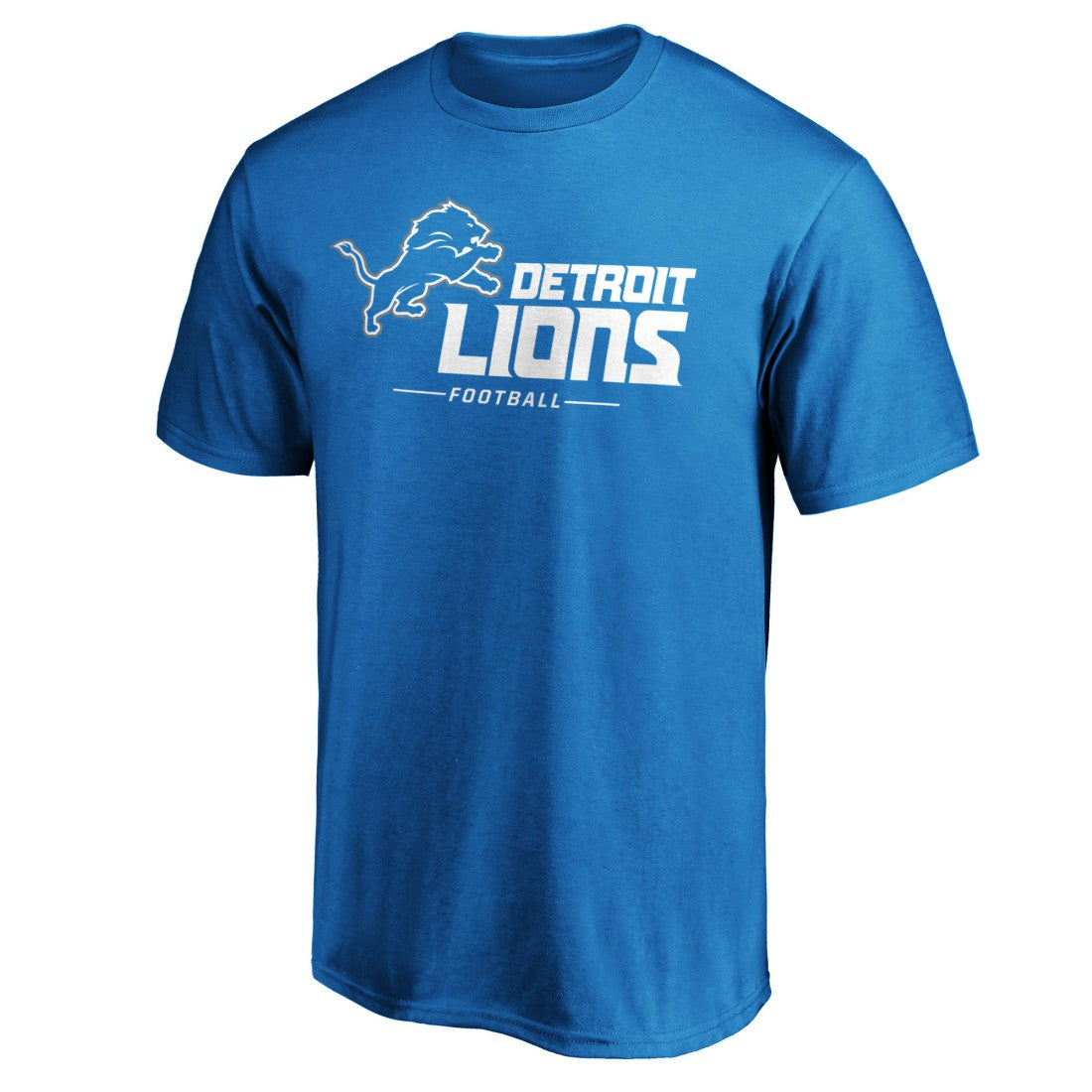 Detroit Lions Team Lockup T-Shirt - Blue T-shirts