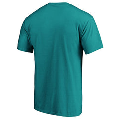 Miami Dolphins Team Lockup T-Shirt - Aqua T-shirts