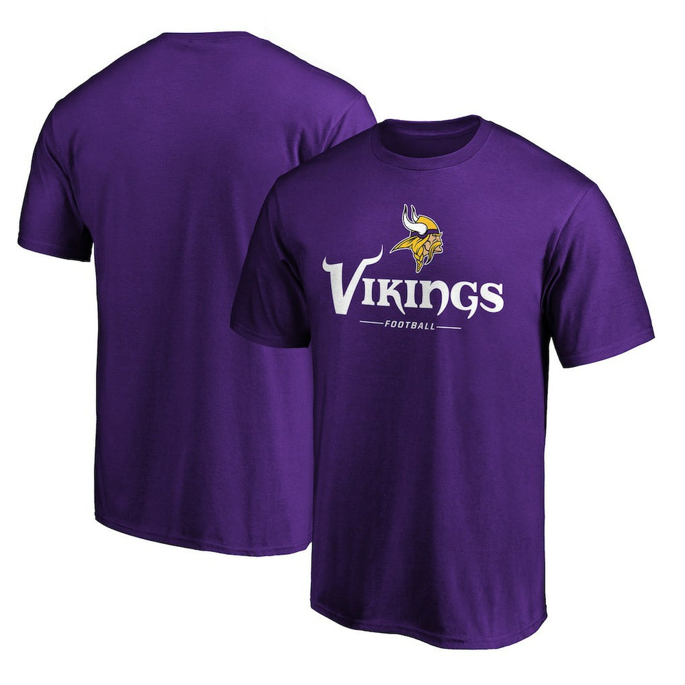 Minnesota Vikings Team Lockup T-Shirt - Purple T-shirts