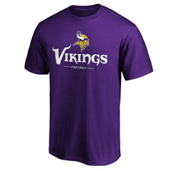 Minnesota Vikings Team Lockup T-Shirt - Purple T-shirts