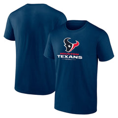Houston Texans Team Lockup T-Shirt - Navy T-shirts