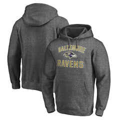 Baltimore Ravens Victory Arch Pullover Hoodie - Charcoal Hoodies
